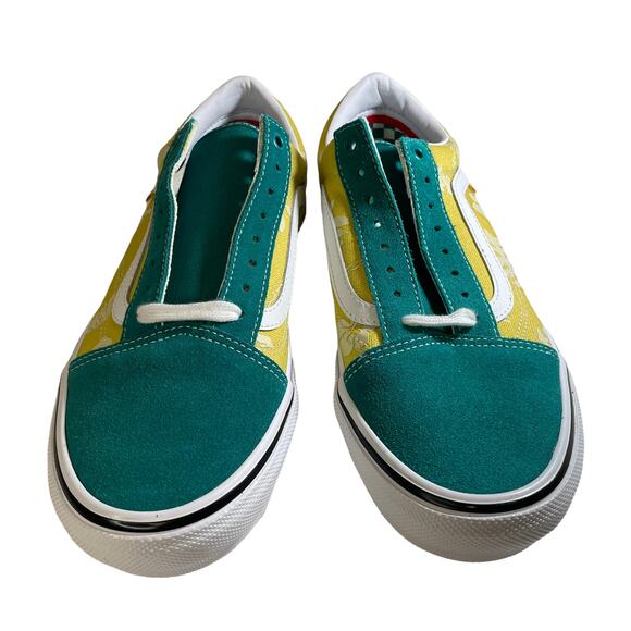 NWT VANS Skate Old Skool Sneaker Aloha Marine Gold Size Men's 9.5 VN0A5FCB3LA - Picture 4 of 7